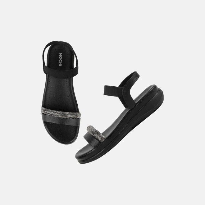 Mochi Women Black Casual Sandals (SKU: 33-1481-11-36)