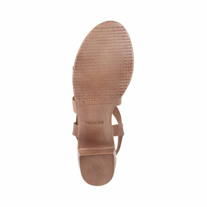 Mochi Women Beige Casual Sandals (SKU: 33-1482-20-40)