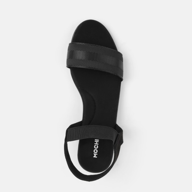 Mochi Women Black Casual Sandals (SKU: 33-1488-11-36)