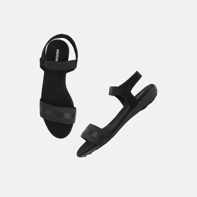Mochi Women Black Casual Sandals (SKU: 33-1488-11-36)