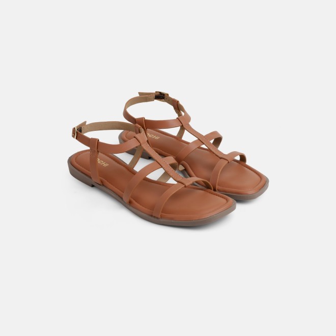 Mochi Women Tan Casual Gladiators (SKU: 33-1515-23-36)