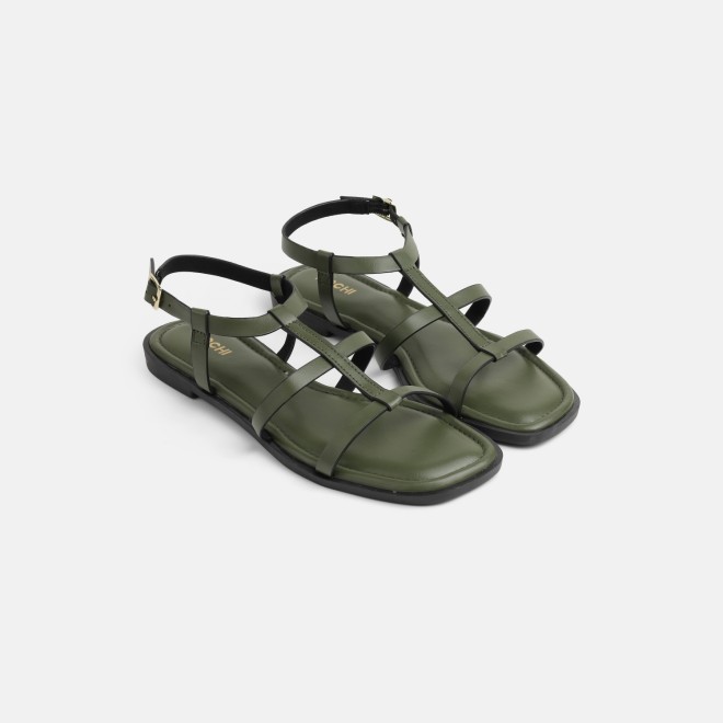 Mochi Women Olive Casual Gladiators (SKU: 33-1515-49-36)
