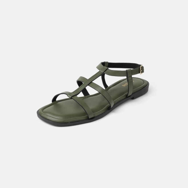 Mochi Women Olive Casual Gladiators (SKU: 33-1515-49-36)