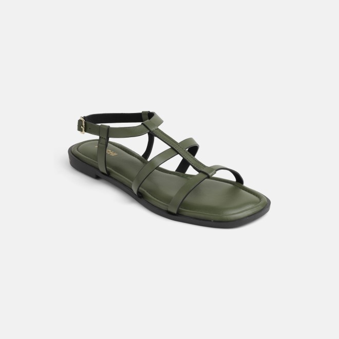 Mochi Women Olive Casual Gladiators (SKU: 33-1515-49-36)