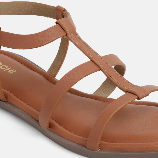 Mochi Women Tan Casual Gladiators (SKU: 33-1515-23-36)