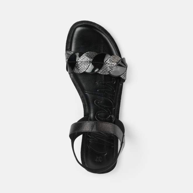 Mochi Women Black Casual Sandals (SKU: 33-1516-11-36)