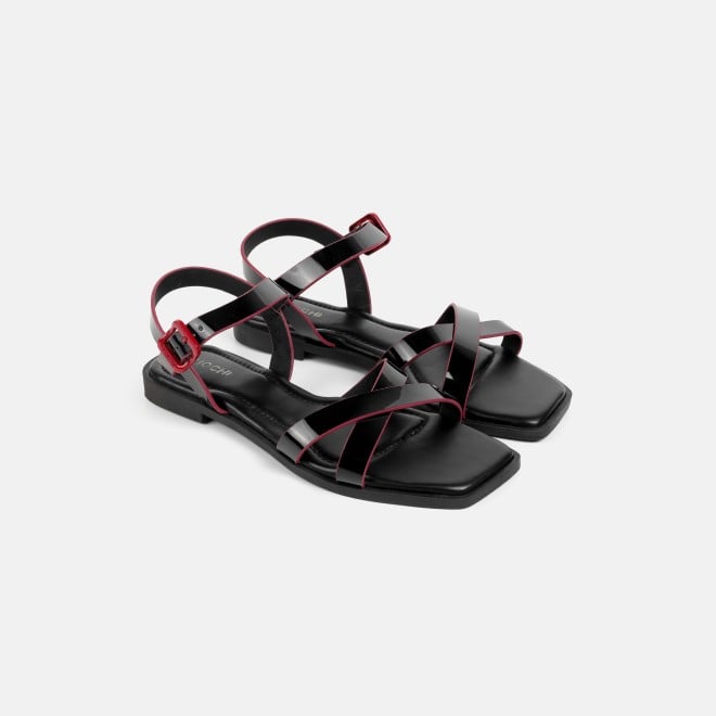 Mochi Women Black Casual Sandals (SKU: 33-1518-11-36)