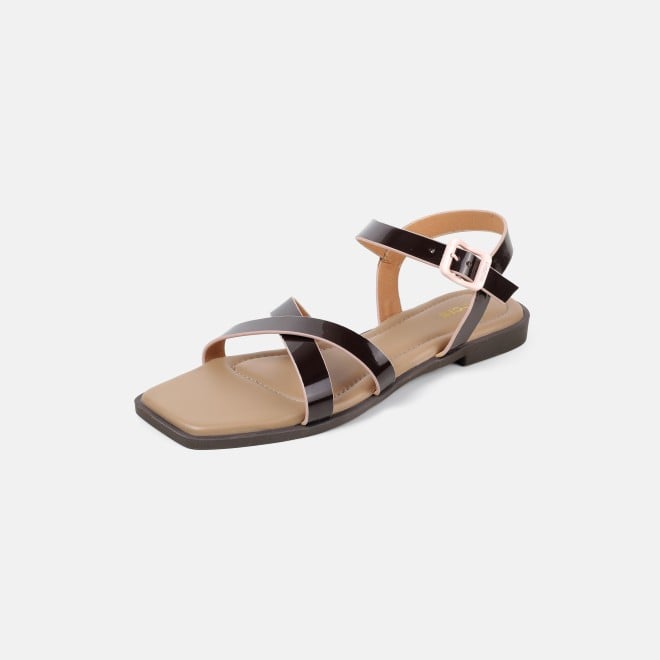 Mochi Women Brown Casual Sandals (SKU: 33-1518-12-36)