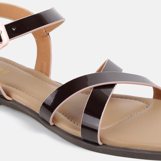 Mochi Women Brown Casual Sandals (SKU: 33-1518-12-36)