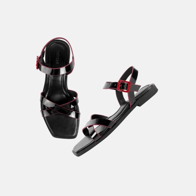 Mochi Women Black Casual Sandals (SKU: 33-1518-11-36)