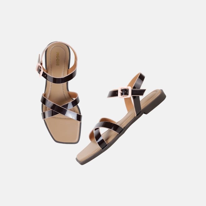 Mochi Women Brown Casual Sandals (SKU: 33-1518-12-36)