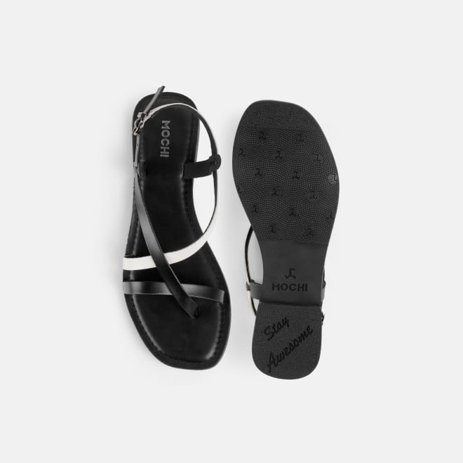 Mochi Women Black Casual Gladiators (SKU: 33-1521-11-36)
