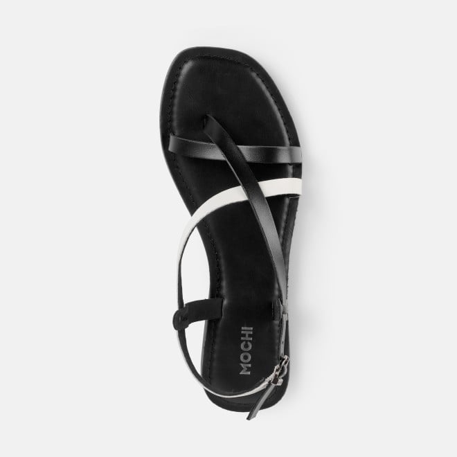 Mochi Women Black Casual Gladiators (SKU: 33-1521-11-36)