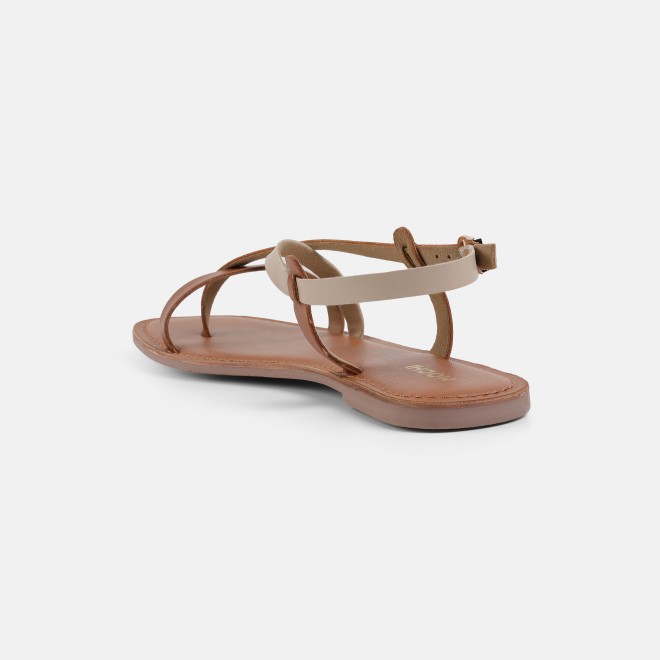 Mochi Women Tan Casual Gladiators (SKU: 33-1521-23-36)