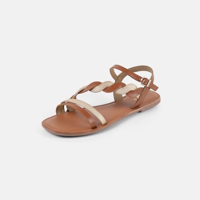 Mochi Women Tan Casual Gladiators (SKU: 33-1522-23-36)