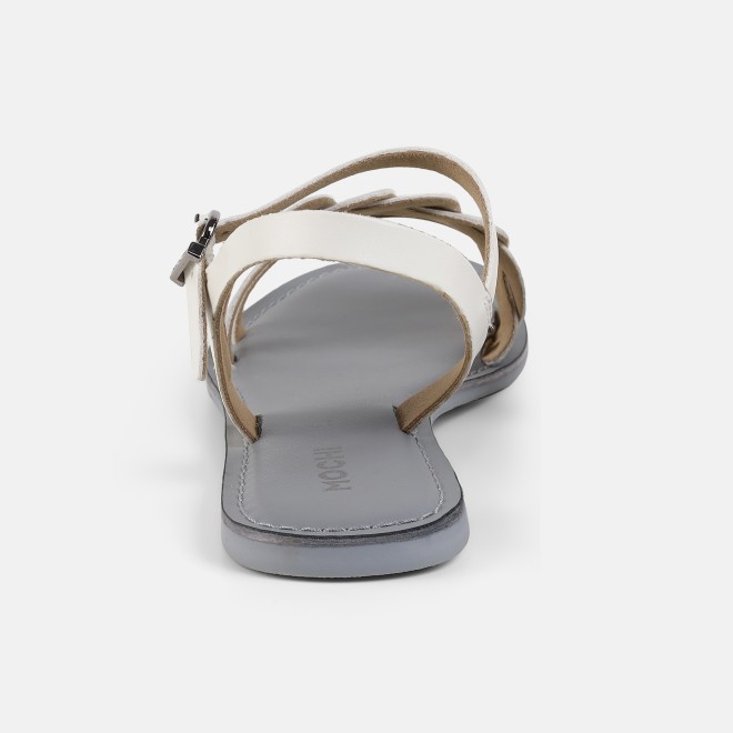 Mochi Women White Casual Gladiators (SKU: 33-1522-16-36)
