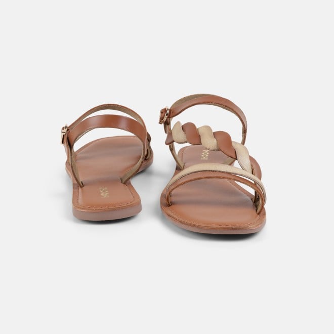 Mochi Women Tan Casual Gladiators (SKU: 33-1522-23-36)