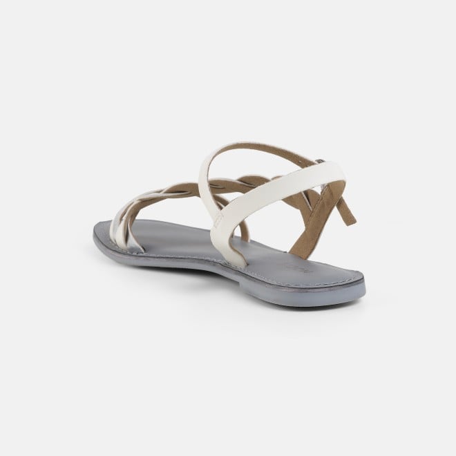 Mochi Women White Casual Gladiators (SKU: 33-1522-16-36)