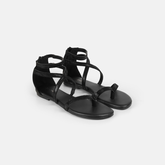 Mochi Women Black Casual Gladiators (SKU: 33-1529-11-36)