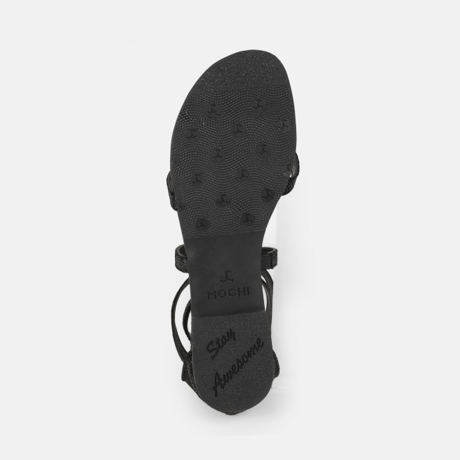 Mochi Women Black Casual Gladiators (SKU: 33-1529-11-36)