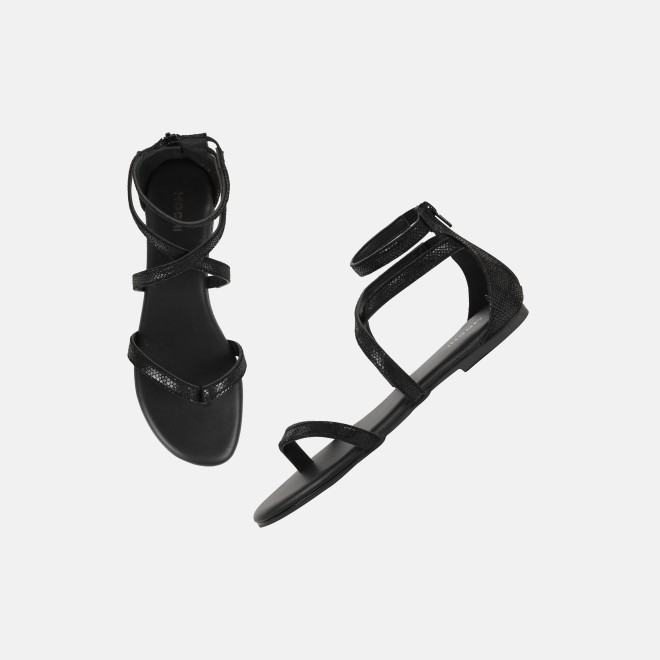 Mochi Women Black Casual Gladiators (SKU: 33-1529-11-36)