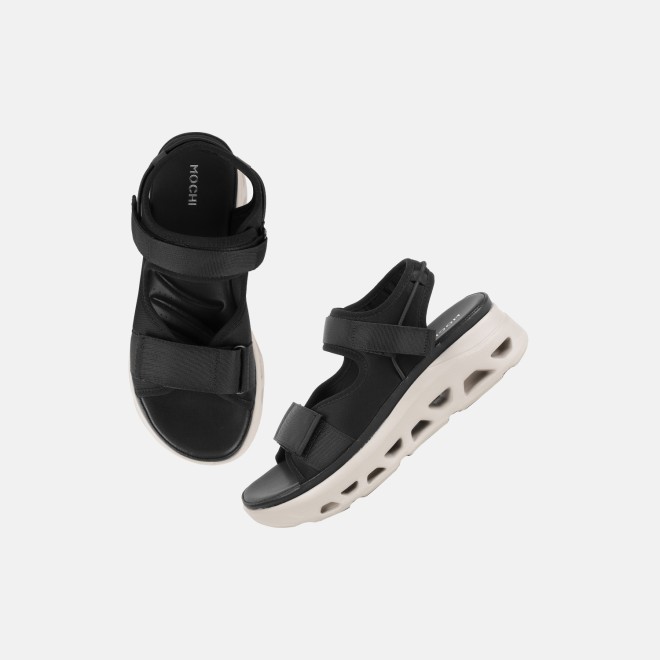 Mochi Women Black Casual Sandals (SKU: 33-1539-11-36)