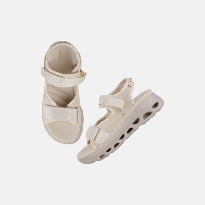 Mochi Women Beige Casual Sandals (SKU: 33-1539-20-36)