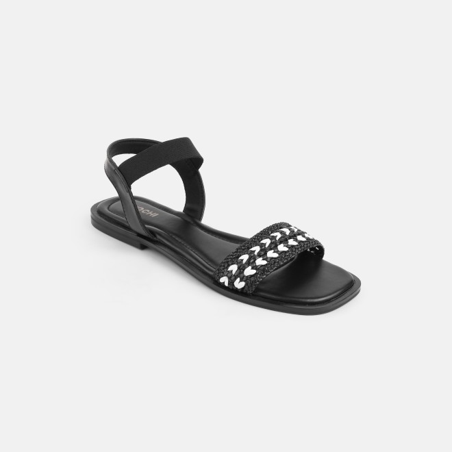 Mochi Women Black Casual Sandals (SKU: 33-1562-11-36)