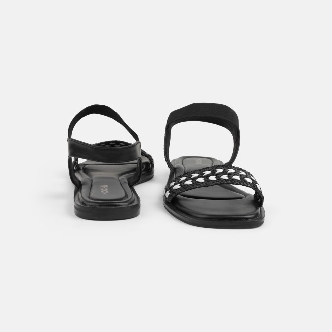 Mochi Women Black Casual Sandals (SKU: 33-1562-11-36)