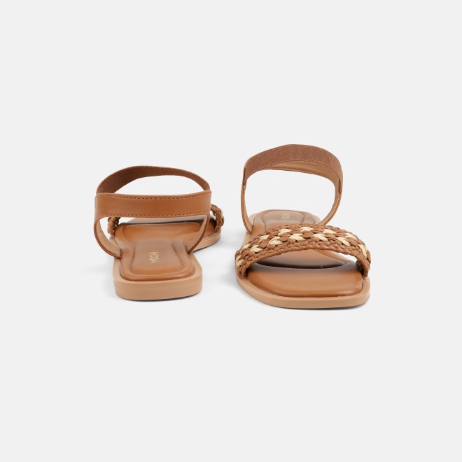 Mochi Women Tan Casual Sandals (SKU: 33-1562-23-36)