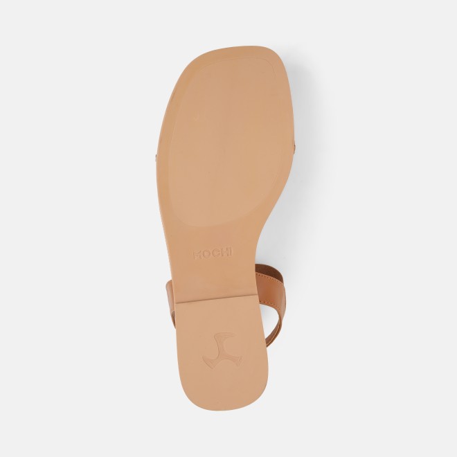 Mochi Women Tan Casual Sandals (SKU: 33-1562-23-36)