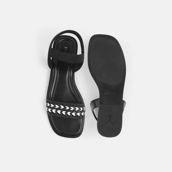Mochi Women Black Casual Sandals (SKU: 33-1562-11-36)