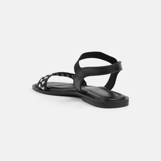 Mochi Women Black Casual Sandals (SKU: 33-1562-11-36)