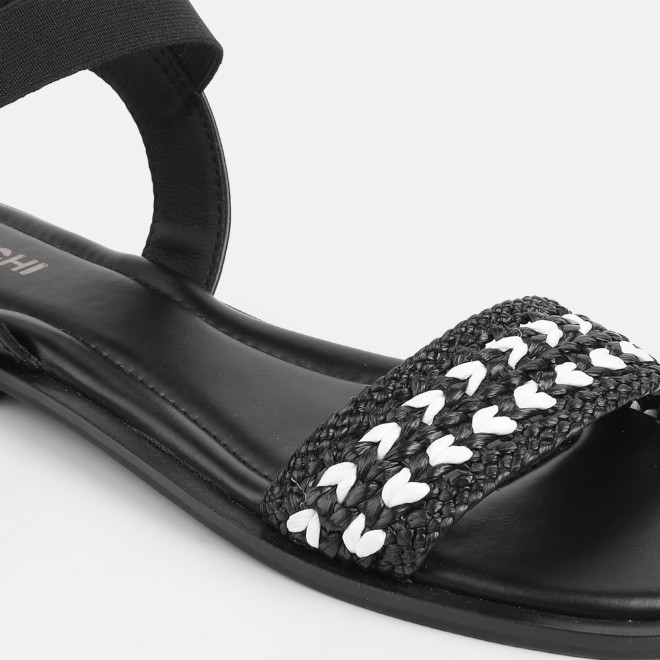 Mochi Women Black Casual Sandals (SKU: 33-1562-11-36)