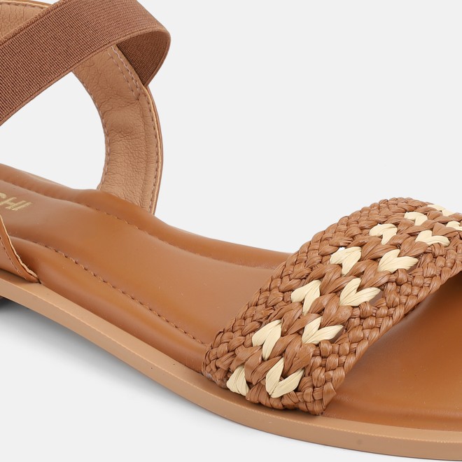 Mochi Women Tan Casual Sandals (SKU: 33-1562-23-36)