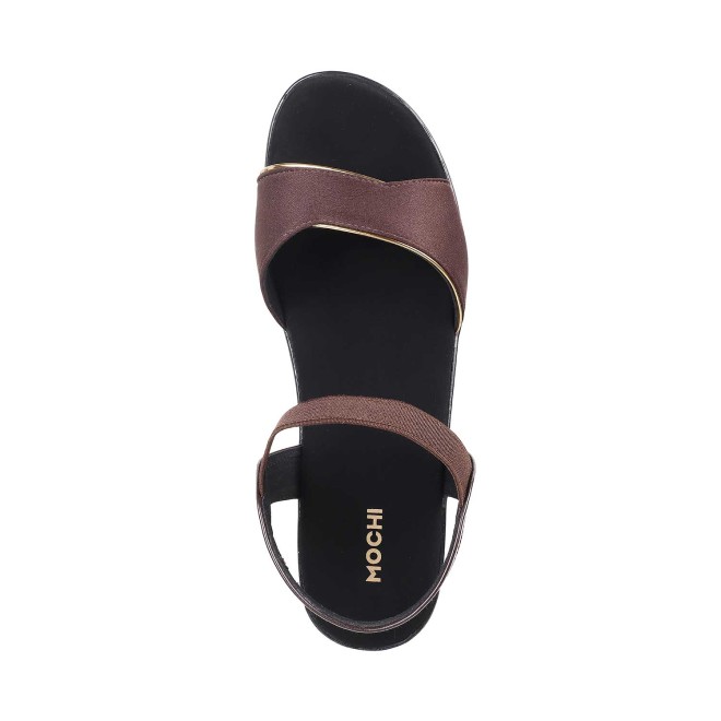 Mochi Women Brown Casual Sandals (SKU: 33-185-12-36)