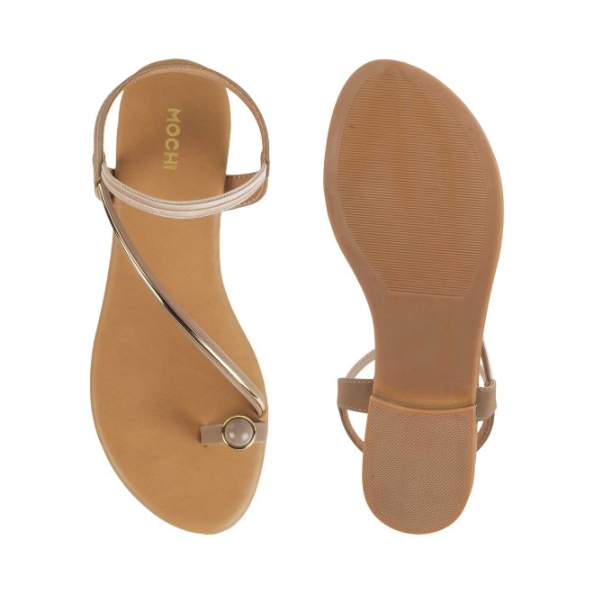 Mochi Women Khaki Casual Sandals (SKU: 33-251L-62-42)