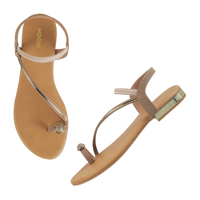 Mochi Women Khaki Casual Sandals (SKU: 33-251L-62-42)