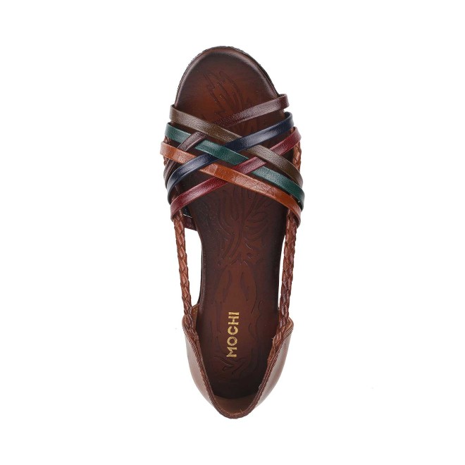 Mochi Women Tan Casual Sandals (SKU: 33-3036-23-36)