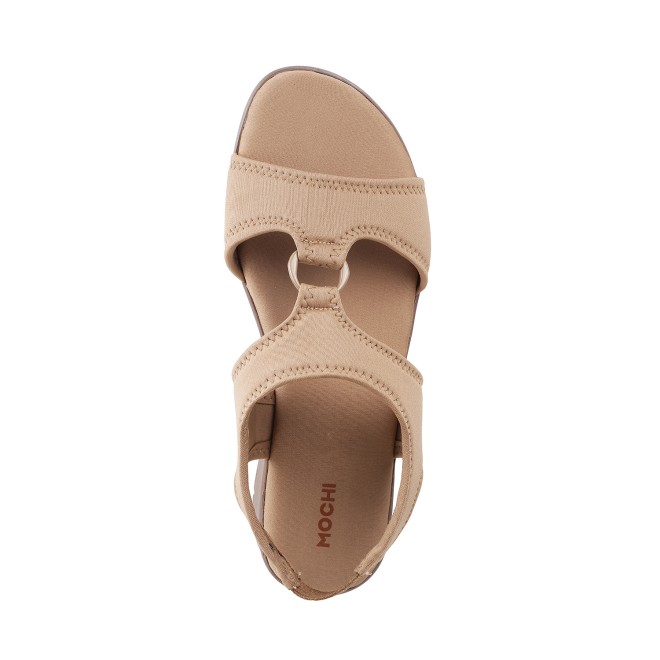 Mochi Women Dark-Beige Casual Sandals (SKU: 33-3062-89-36)