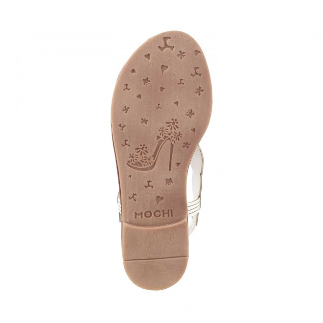 Mochi Women White Casual Sandals (SKU: 33-3082-16-36)
