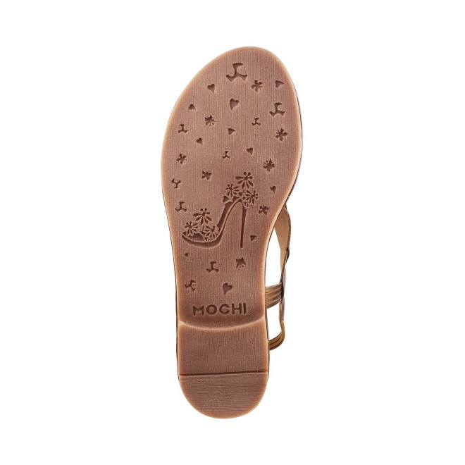 Mochi Women Antique-Gold Casual Sandals (SKU: 33-3082-28-36)
