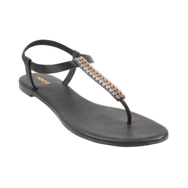 Mochi Women Black Casual Sandals (SKU: 33-3137-11-36)