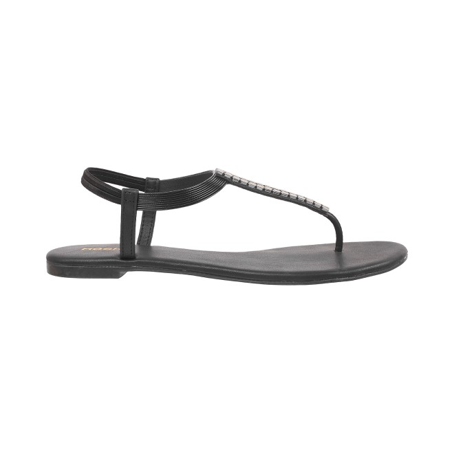 Mochi Women Black Casual Sandals (SKU: 33-3137-11-36)