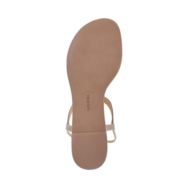 Mochi Women Antique-Gold Casual Sandals (SKU: 33-3137-28-36)