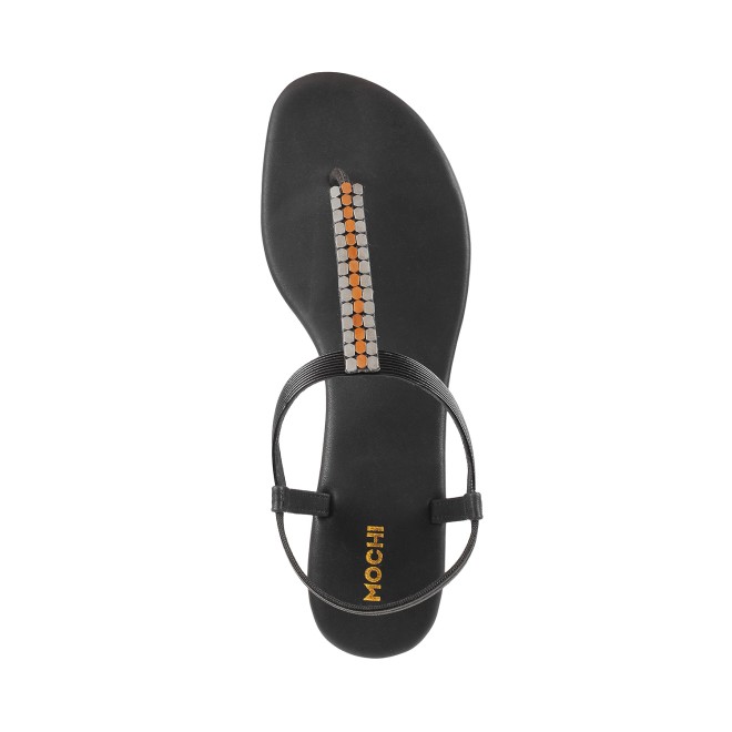 Mochi Women Black Casual Sandals (SKU: 33-3137-11-36)
