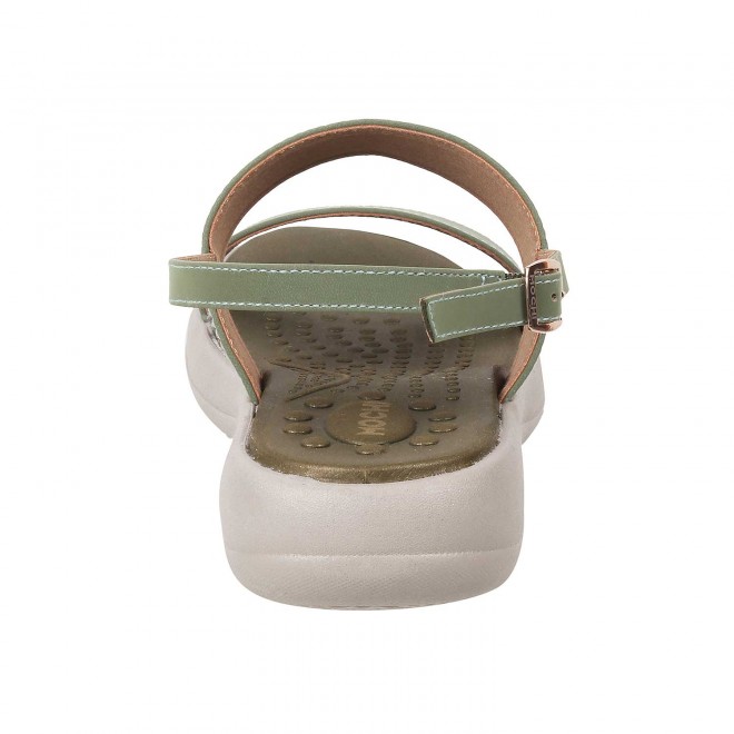Mochi Women Green Casual Sandals (SKU: 33-348-21-36)
