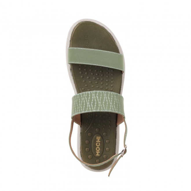 Mochi Women Green Casual Sandals (SKU: 33-348-21-36)