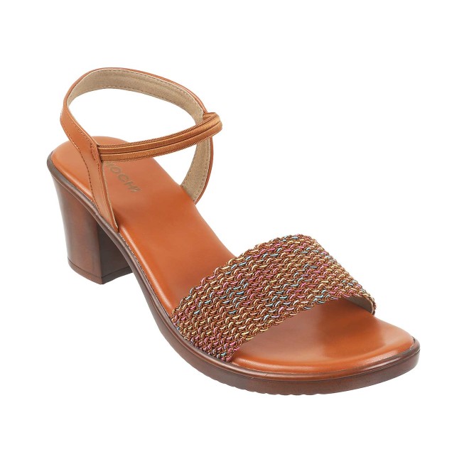 Mochi Women Tan Casual Sandals (SKU: 33-435-23-38)