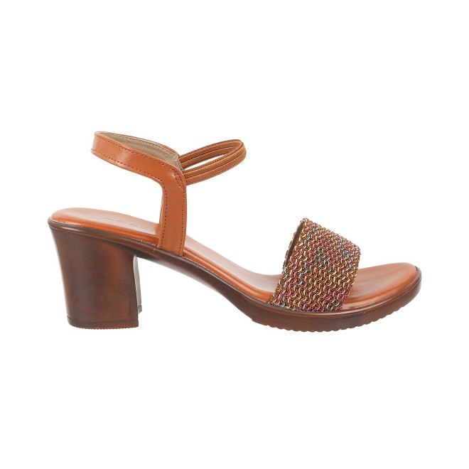 Mochi Women Tan Casual Sandals (SKU: 33-435-23-38)
